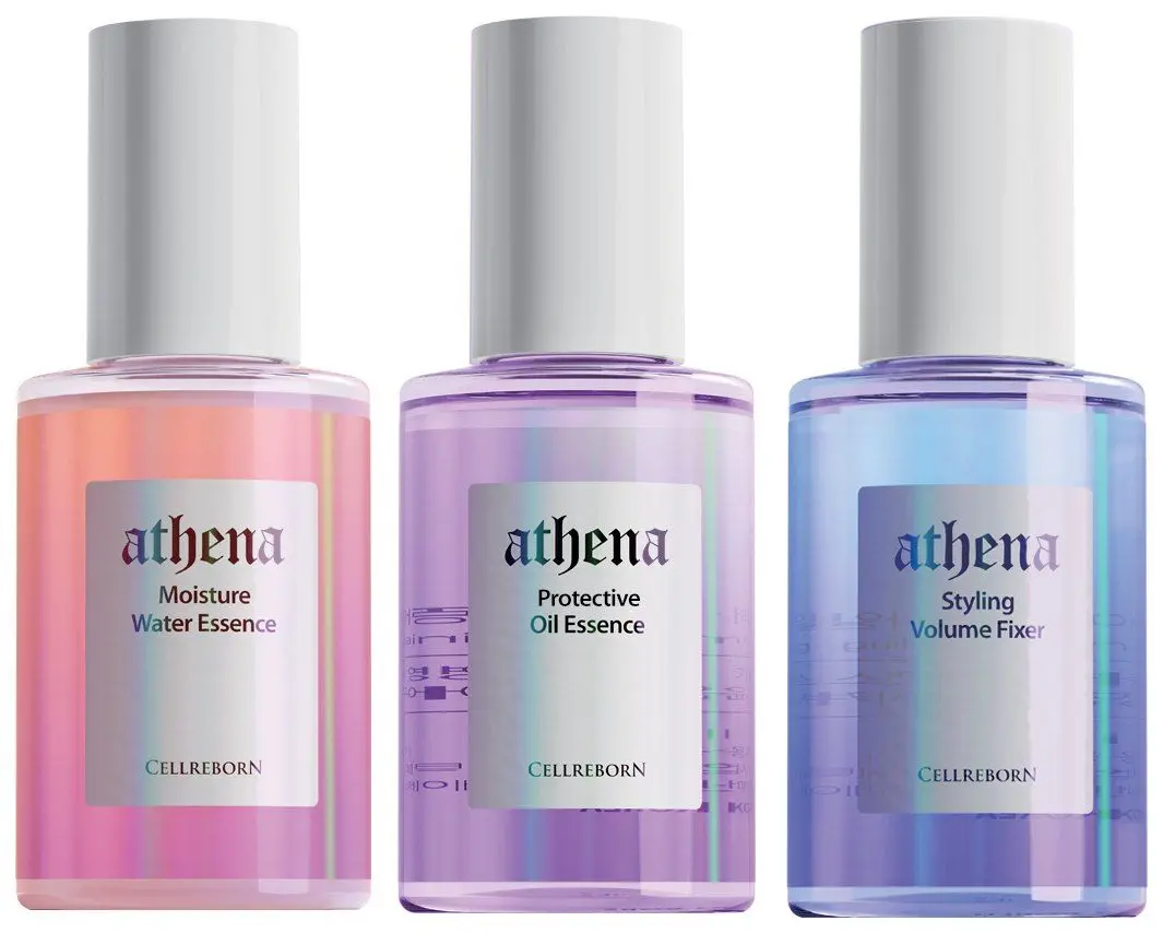 CELLREBORN athena essence trio with China labels (packaging render)