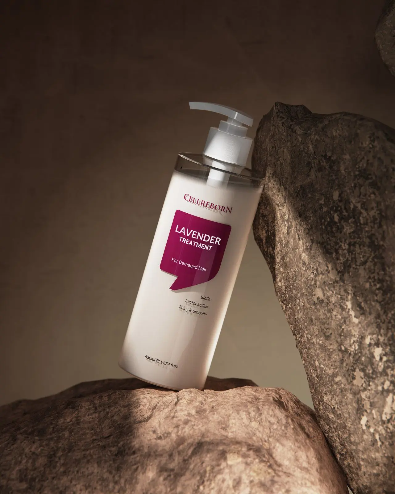 CELLREBORN Lavender Treatment, styled photo (China label)