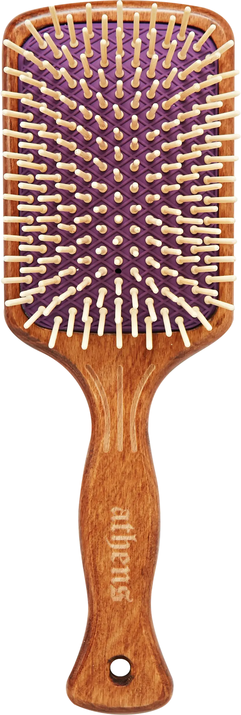 Athens Goddess Paddle Brush, Wood Pin
