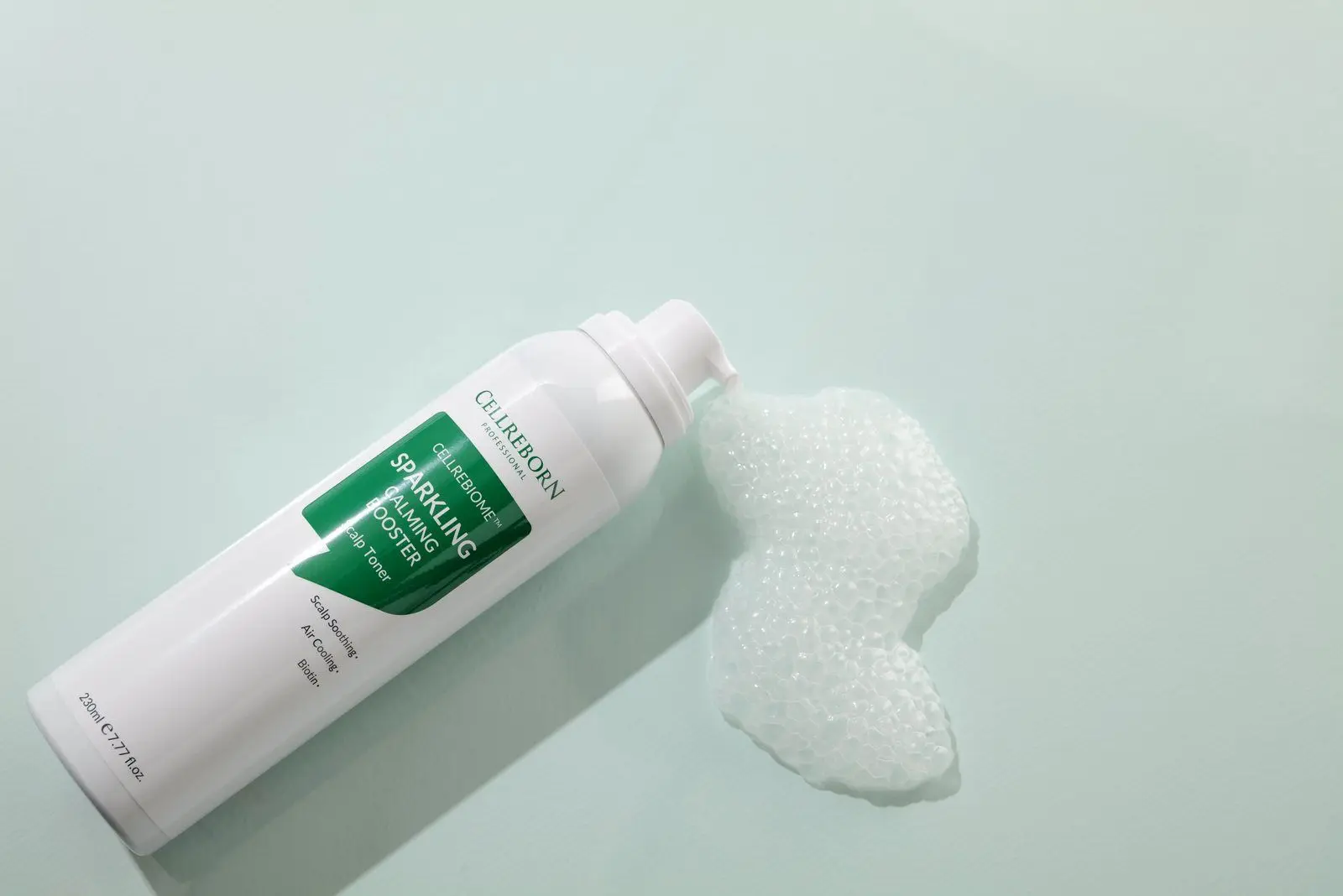 Cellrebiome Sparkling Calming Booster, styled product photograph