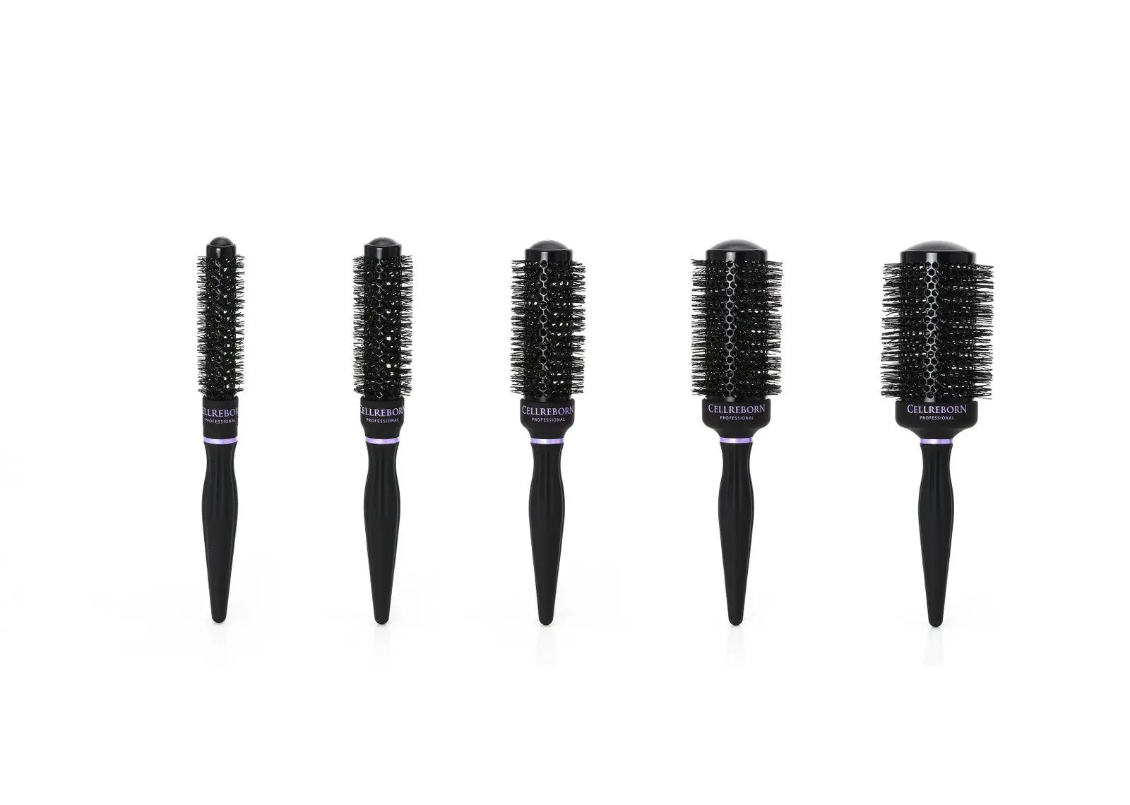 Hot Curling Ceramic Round Brush, styled product photograph