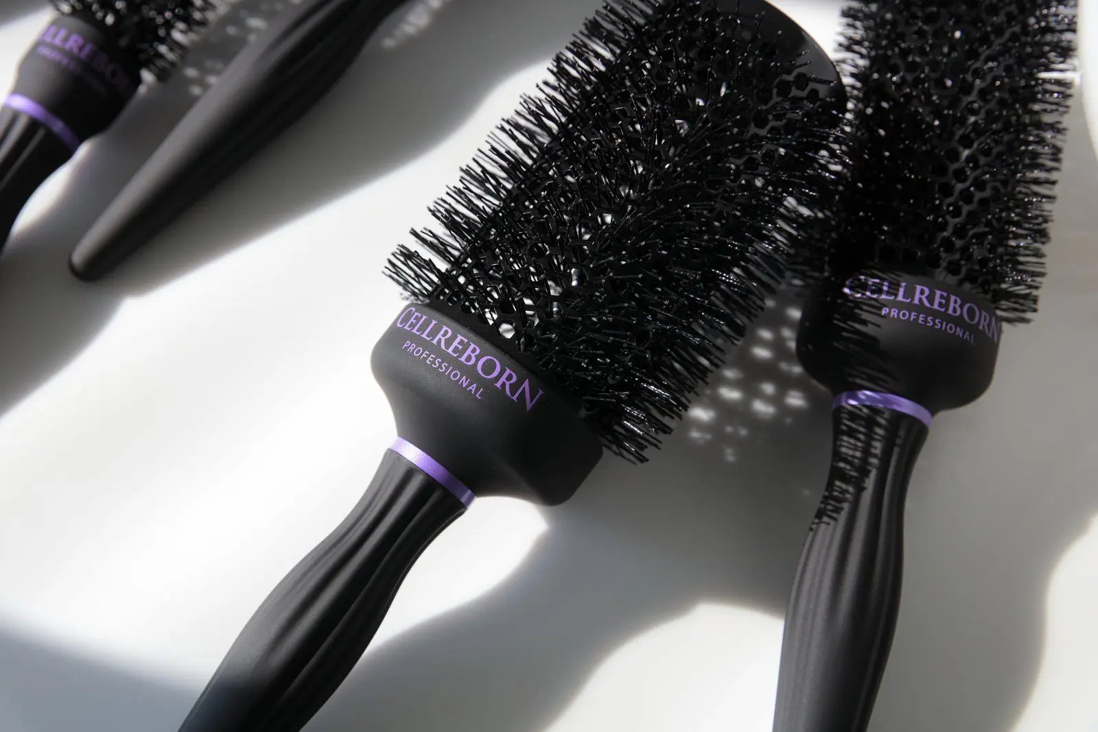 Hot Curling Ceramic Round Brush, styled product photograph