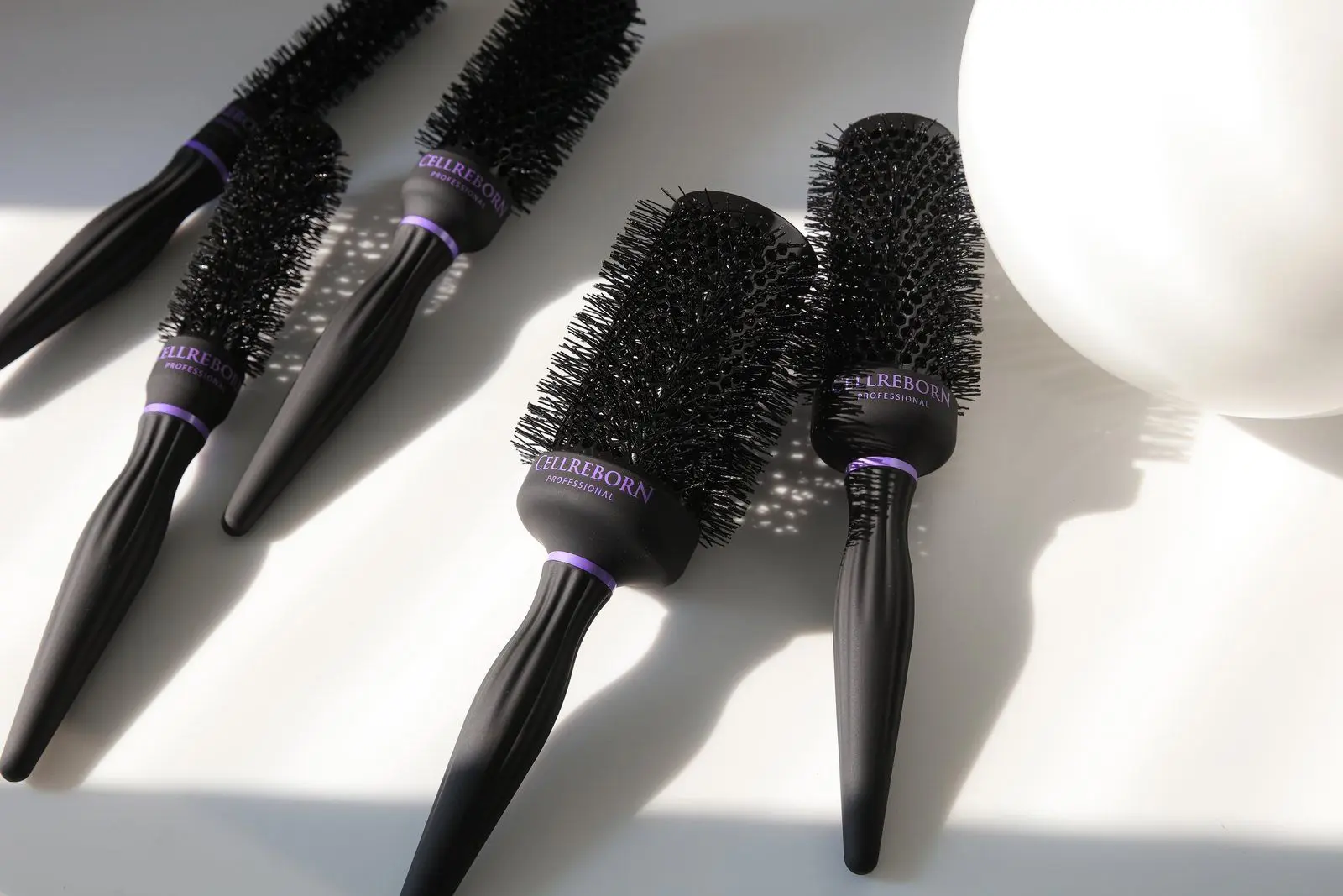 Hot Curling Ceramic Round Brush, styled product photograph