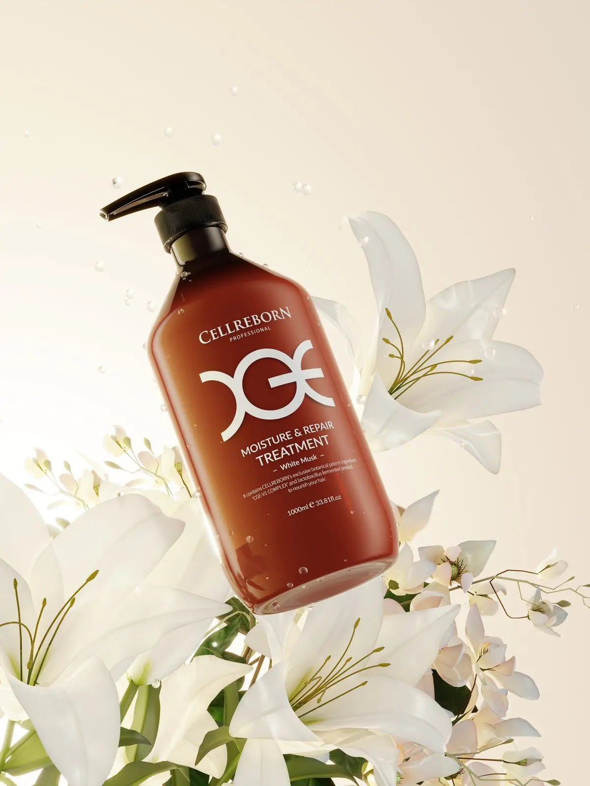 CGE Moisture & Repair Treatment, styled product photograph