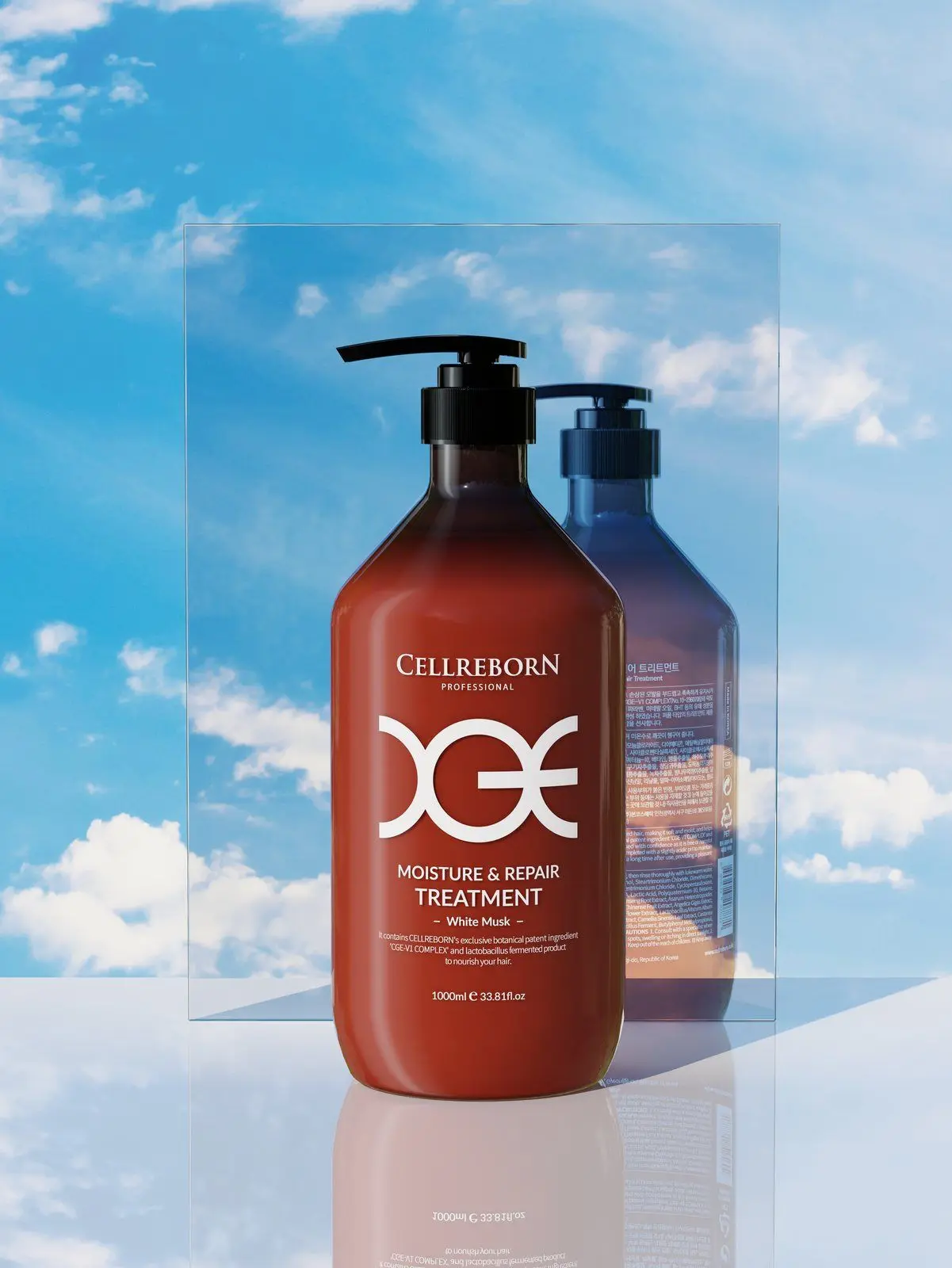 CGE Moisture & Repair Treatment, styled product photograph
