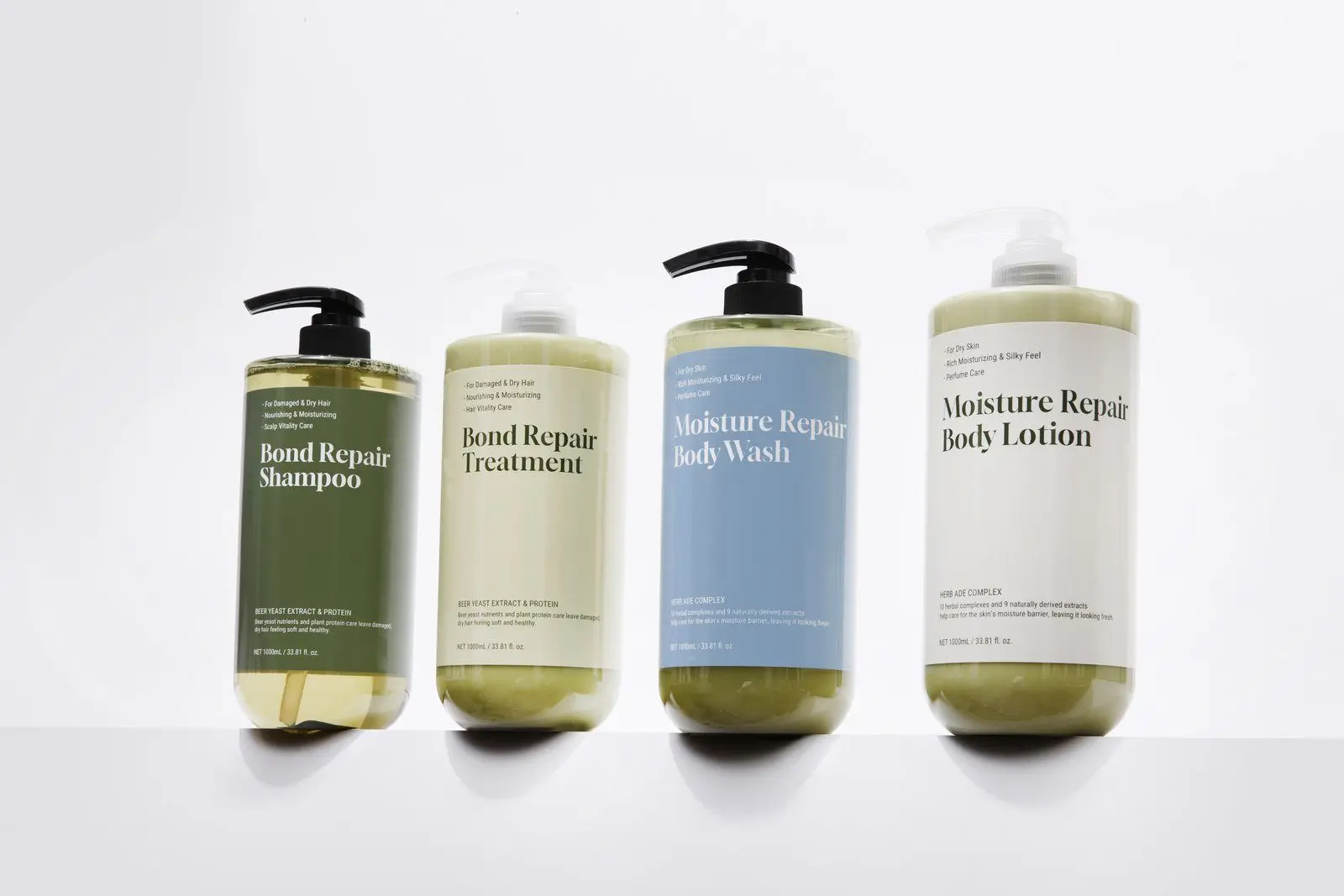 Moisture Repair Body Wash, styled product photograph