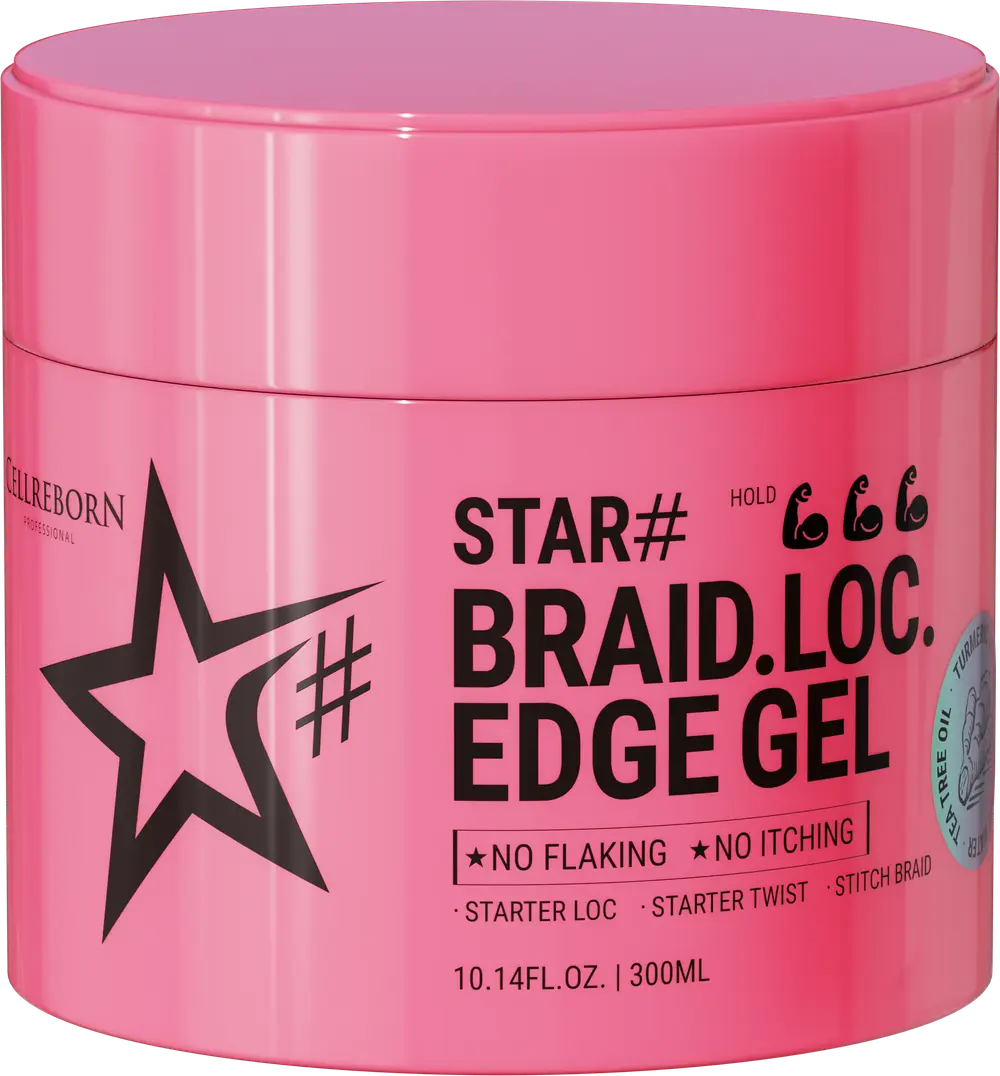 CELLREBORN STAR# Braid Loc Edge Gel, 300 ml